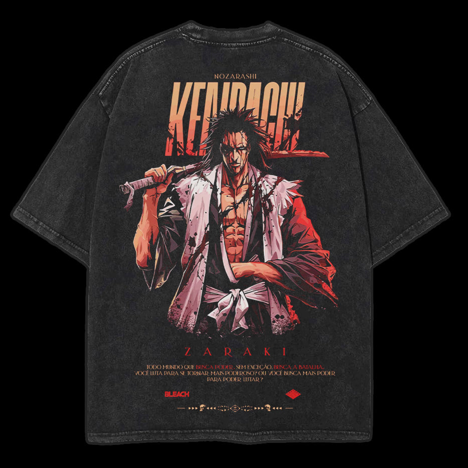 "KENPACHI ZARAKI" Bleach Washed Tee [MMU] - Image 2